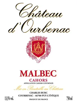Chateau d'Ourbenac Malbec
