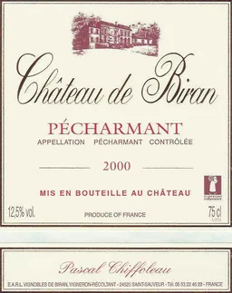 Chateau de Biran Pecharmant