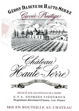 Chateau de Haute-Serre Geron Dadine de Haute-Serre Cuvee Prestige