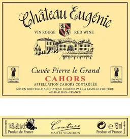 Chateau Eugenie Cuvee Pierre Le Grand