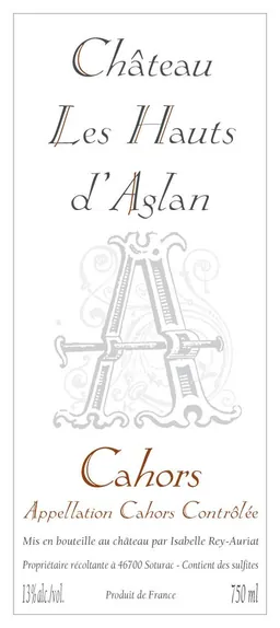 Chateau les Hauts d'Aglan Cahors Cuvee A