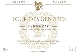 Tour des Gendres Bergerac Merlot Malbec