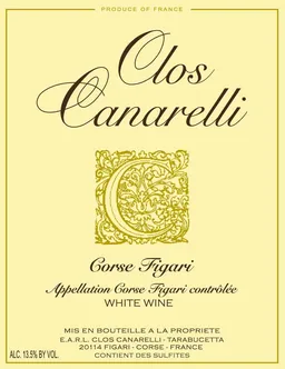 Clos Canarelli Corse Figari Blanc