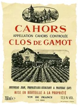 Clos de Gamot Cahors Cuvee des Vignes Centenaires