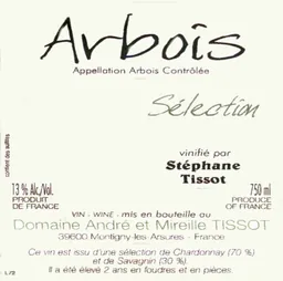 Domaine Andre et Mireille Tissot Arbois Selection Blanc