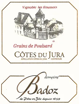 Domaine Benoit Badoz Cotes du Jura Grains de Poulsard