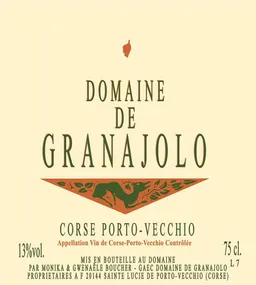Domaine de Granajolo Corse Porto-Vecchio Blanc
