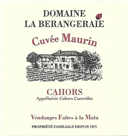 Domaine de La Berangeraie Cuvee Maurin Cahors
