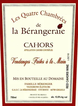 Domaine de La Berangeraie Les Quatre Chambrees Cuvee