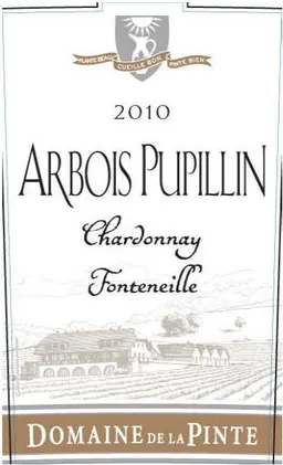 Domaine de la Pinte Arbois Pupillin Fontenille Chardonnay