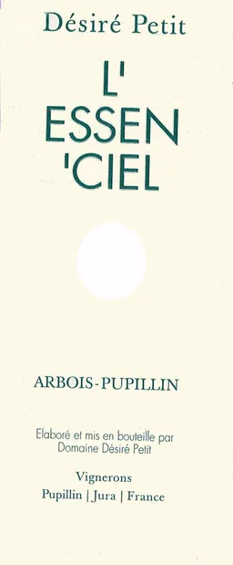 Arbois-Pupillin L'Essen'ciel Blanc