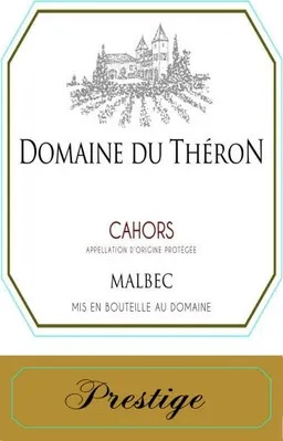 Domaine du Theron Cahors Cuvee Prestige Malbec