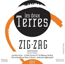Domaine Les Deux Terres Zig-Zag Syrah Grenache