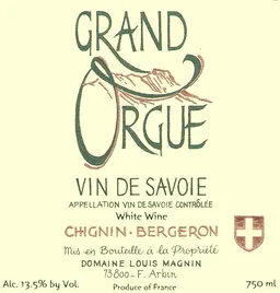 Savoie Chignin-Bergeron Grand Orgue