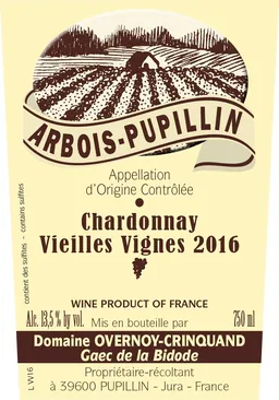 Arbois-Pupillin Chardonnay Vieilles Vignes