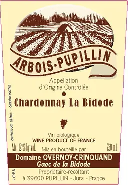 Arbois-Pupillin La Bidode Chardonnay