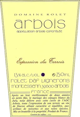 Arbois Expression du Terroir Blanc