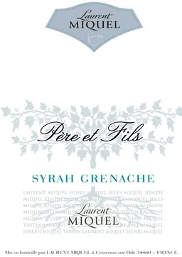 Pere et Fils Syrah Grenache