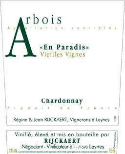 Arbois En Paradis Vieilles Vignes