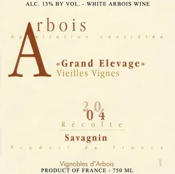Jura Arbois Grand Elevage Vieilles Vignes Savagnin