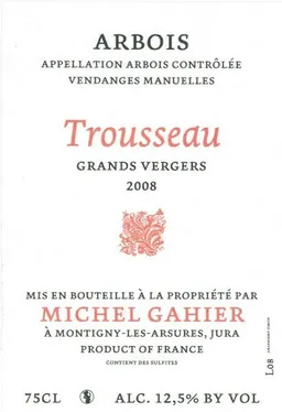 Arbois Trousseau Les Grands Vergers