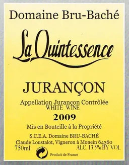 Jurancon Domaine Bru-Bache La Quintessence