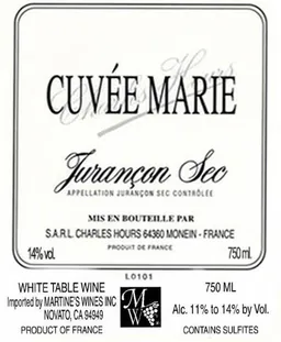 Jurancon Cuvee Marie