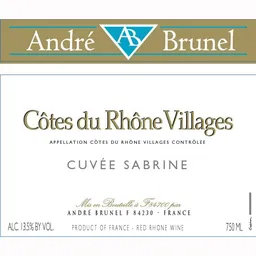 Andre Brunel Cotes du Rhone Villages Cuvee Sabrine