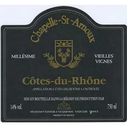 Arnoux et Fils Chapelle St Arnoux Cotes du Rhone