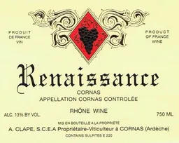 Auguste Clape Cuvee Renaissance Cornas
