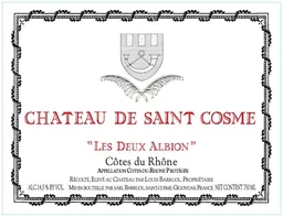 Chateau de Saint Cosme Cotes du Rhone Les Deux Albions