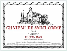 Chateau de Saint Cosme Gigondas le Poste