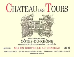 Chateau des Tours (Reynaud) Cotes du Rhone Blanc