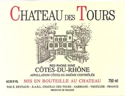 Chateau des Tours (Reynaud) Cotes du Rhone Rouge