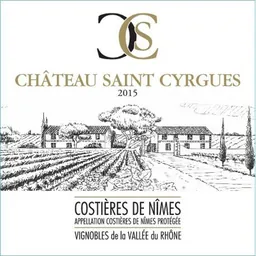 Chateau Saint-Cyrgues Costieres de Nimes Blanc