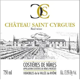 Chateau Saint-Cyrgues Costieres de Nimes Rouge