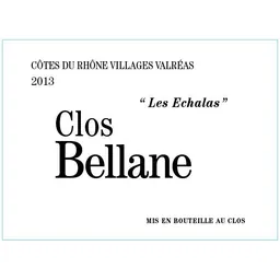 Clos Bellane Les Echalas Cotes du Rhone Villages Blanc Valreas