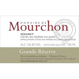 Domaine de Mourchon Cotes du Rhone Villages Seguret Grande Reserve