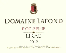 Domaine Lafond Lirac Roc-Epine Rouge