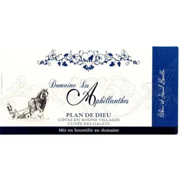 Domaine Les Aphillanthes Cotes du Rhone Villages Galets Plan de Dieu