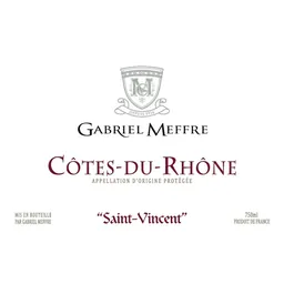 Cotes du Rhone Saint Vincent Red