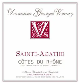Georges Vernay Cotes du Rhone Sainte-Agathe