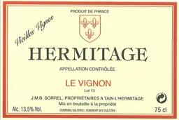 Jean-Michel Sorrel Hermitage Le Vignon