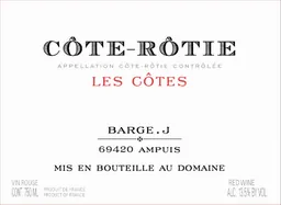 Julien Barge Cote Rotie Les Cotes