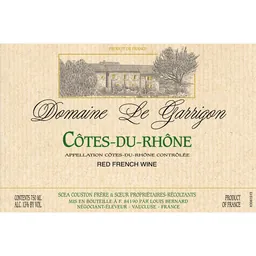Cotes du Rhone Domaine le Garrigon