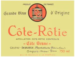 Marius Gentaz-Dervieux Cote Rotie Cote Brune Cuvee Reserve