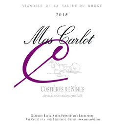 Mas Carlot Costieres de Nimes Rouge