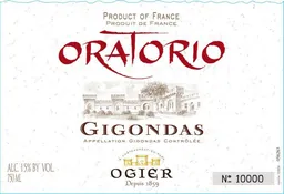 Ogier Gigondas Oratorio