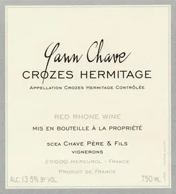 Yann Chave Crozes Hermitage