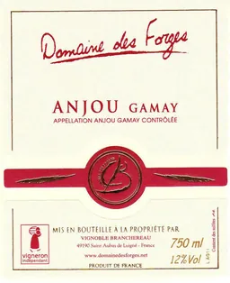 Branchereau Domaine des Forges Anjou Gamay
